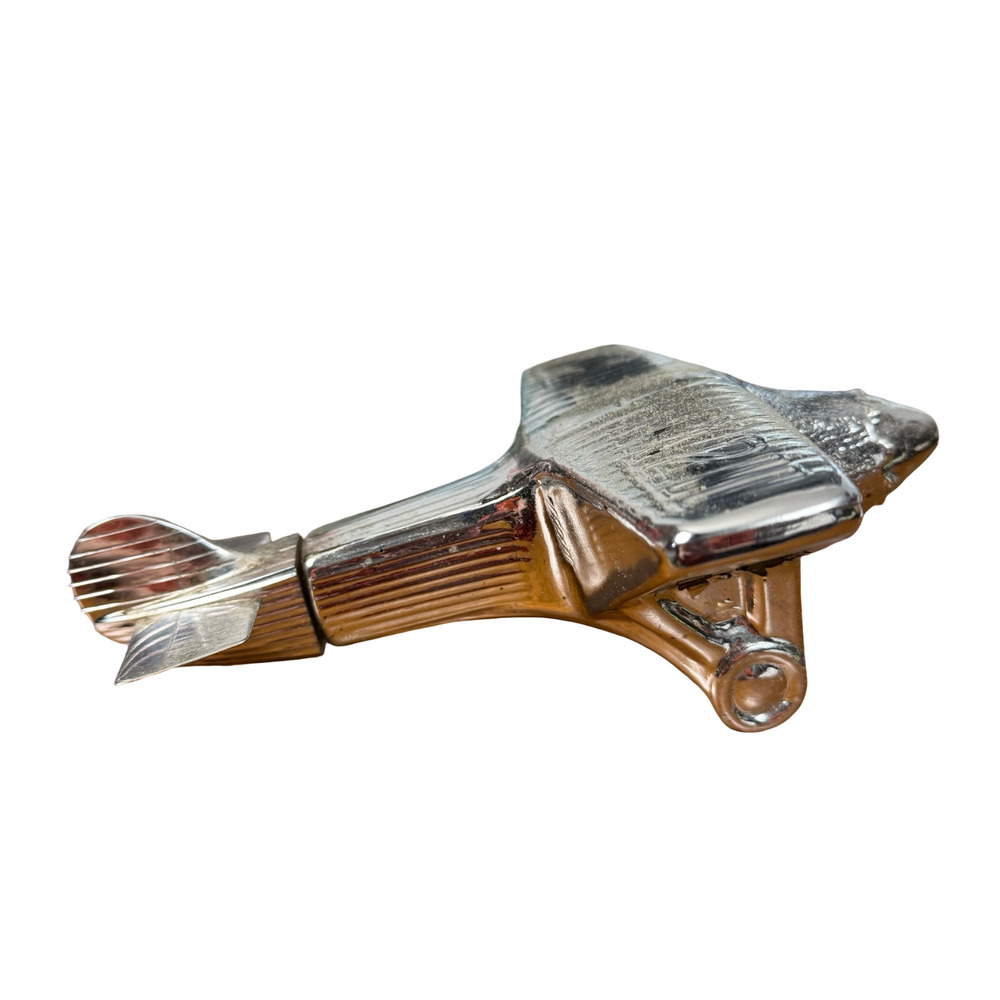 Avon Vintage Windjammer After Shave NX211 Silver Airplane Cologne Glass Bottle